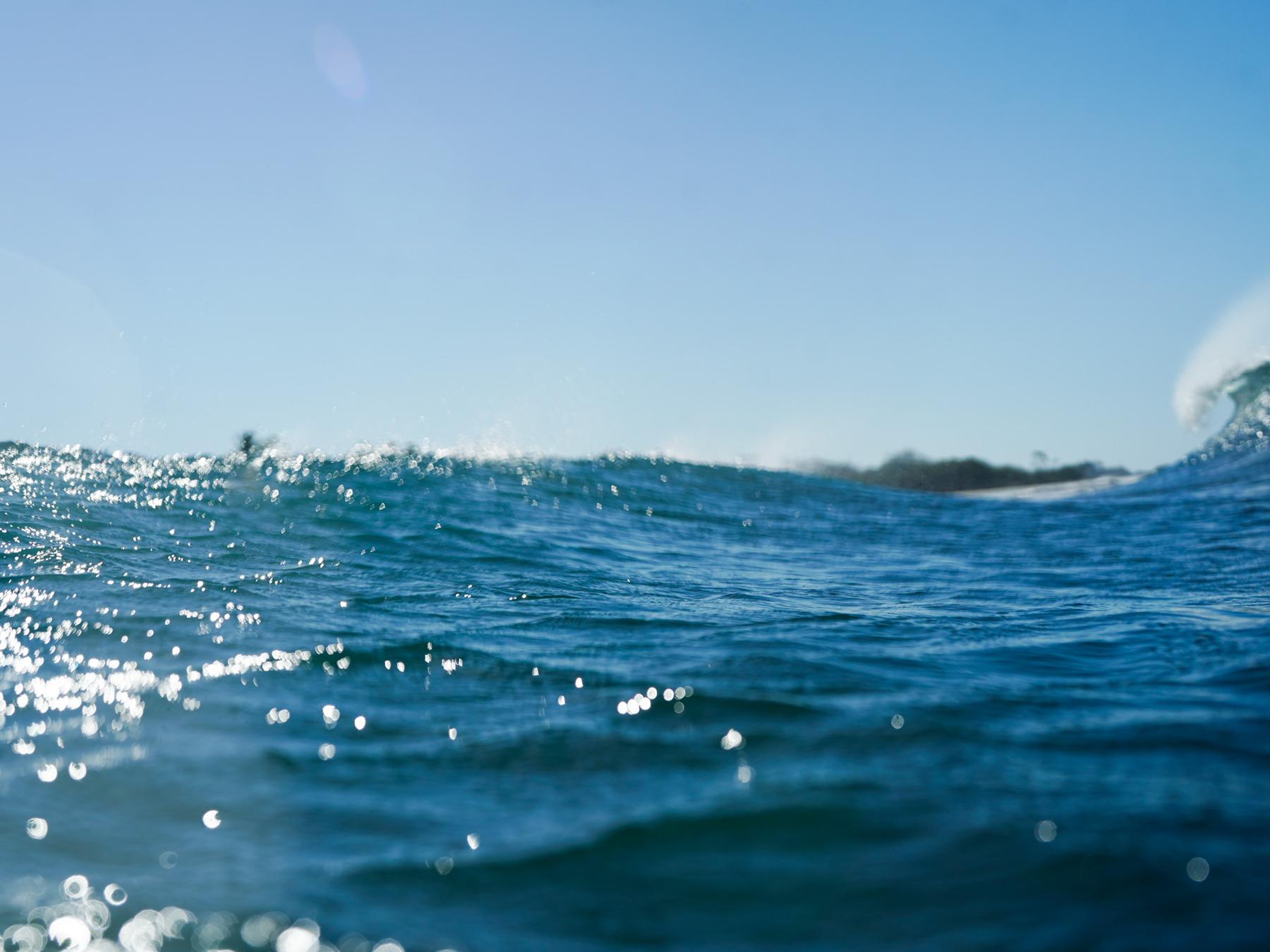 Sunlight on the surface of the ocean